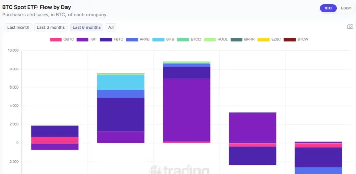 Comportamiento de las carteras de Wall Street frente a los ETF de BTC.