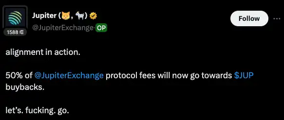 Novo motor qualitativo do DeFi: recompra, dividendos e interruptor de taxas