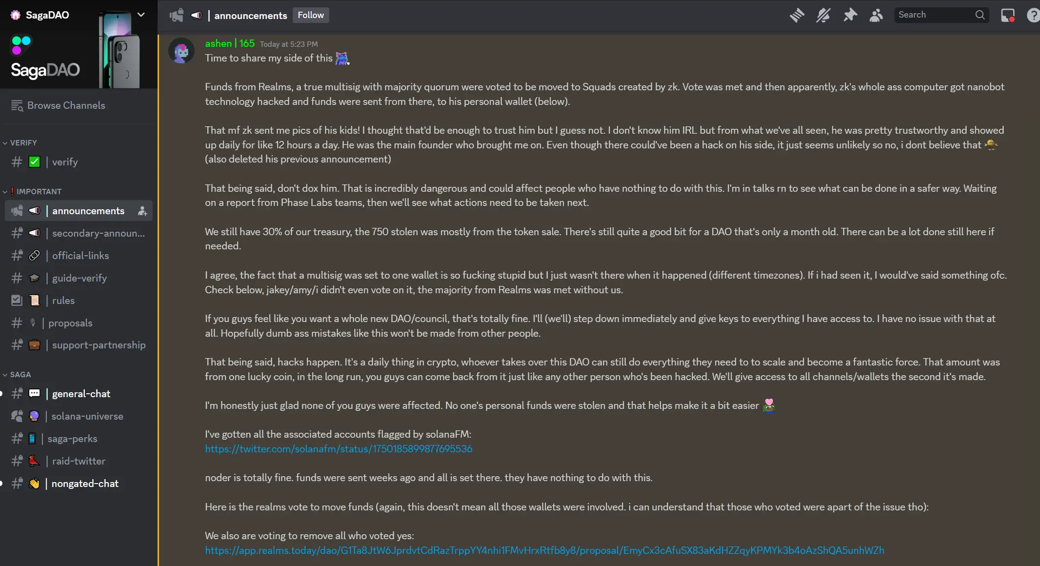 Community-run Solana mobile DAO puzzled over $60k hack - 1