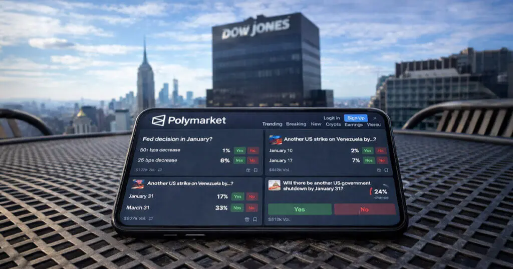 Polymarket seems riddled with insider trading yet a massive Dow Jones partnership just validated prediction markets