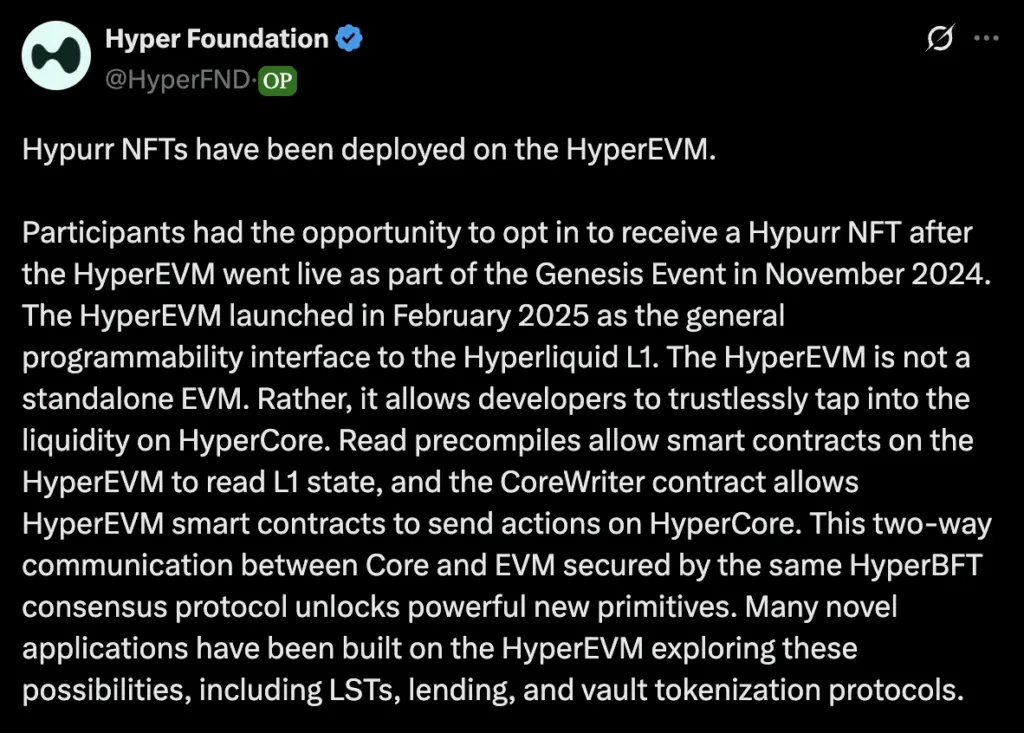 Preço HYPE visando 50 dólares quando o NFT Hypurr for lançado