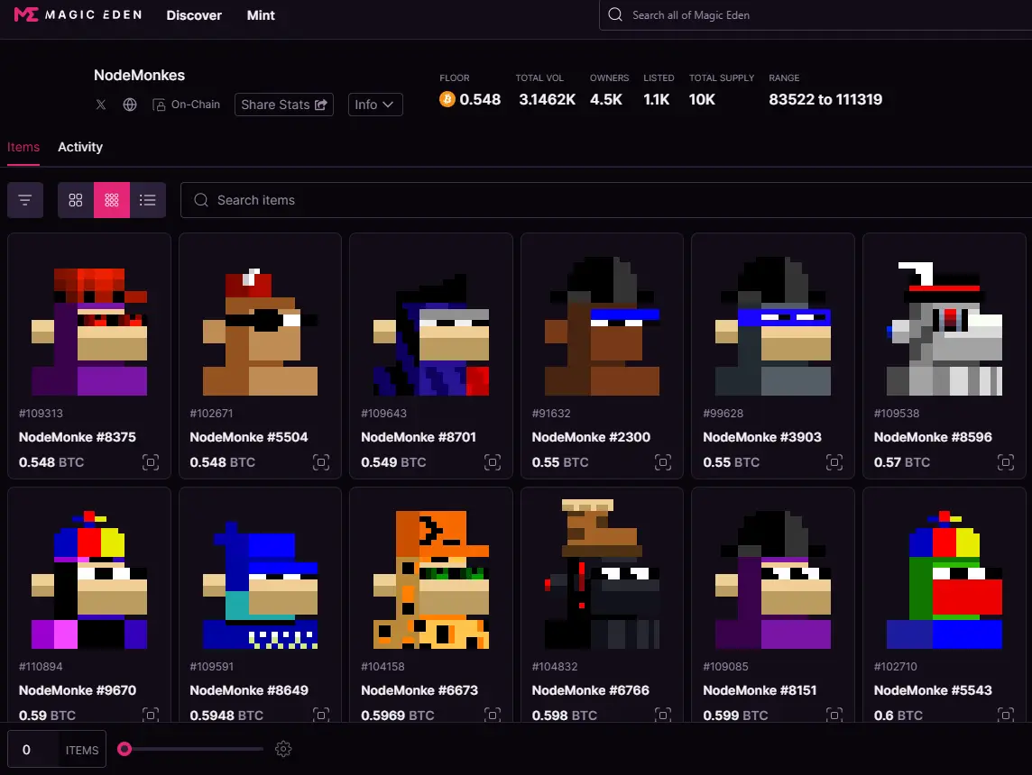 Пікселі, сітки, прокляття, розповідь про біткойн NFT, що вже не друкується