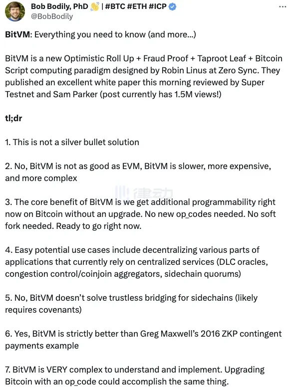 Hitung apa pun tentang Bitcoin, apa pendapat pengembang tentang BitVM?