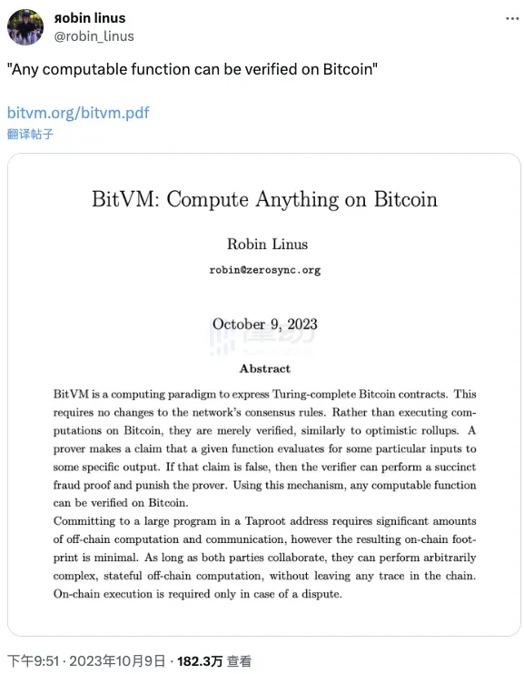 Hitung apa pun tentang Bitcoin, apa pendapat pengembang tentang BitVM?