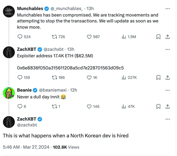 Reviewing the $97 million battle for Blast chain, are hackers from a certain country unfamiliar?