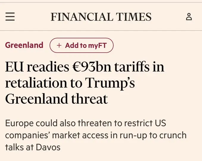 歐盟準備對美國加徵關稅