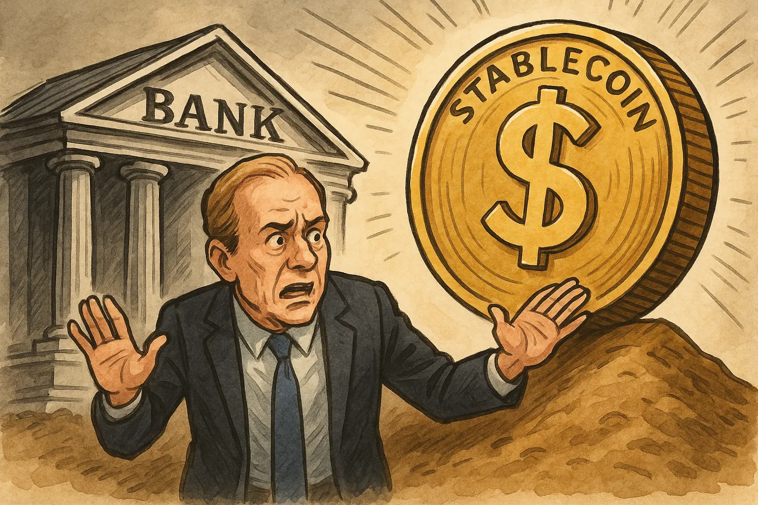 收益型穩定幣威脅銀行體系