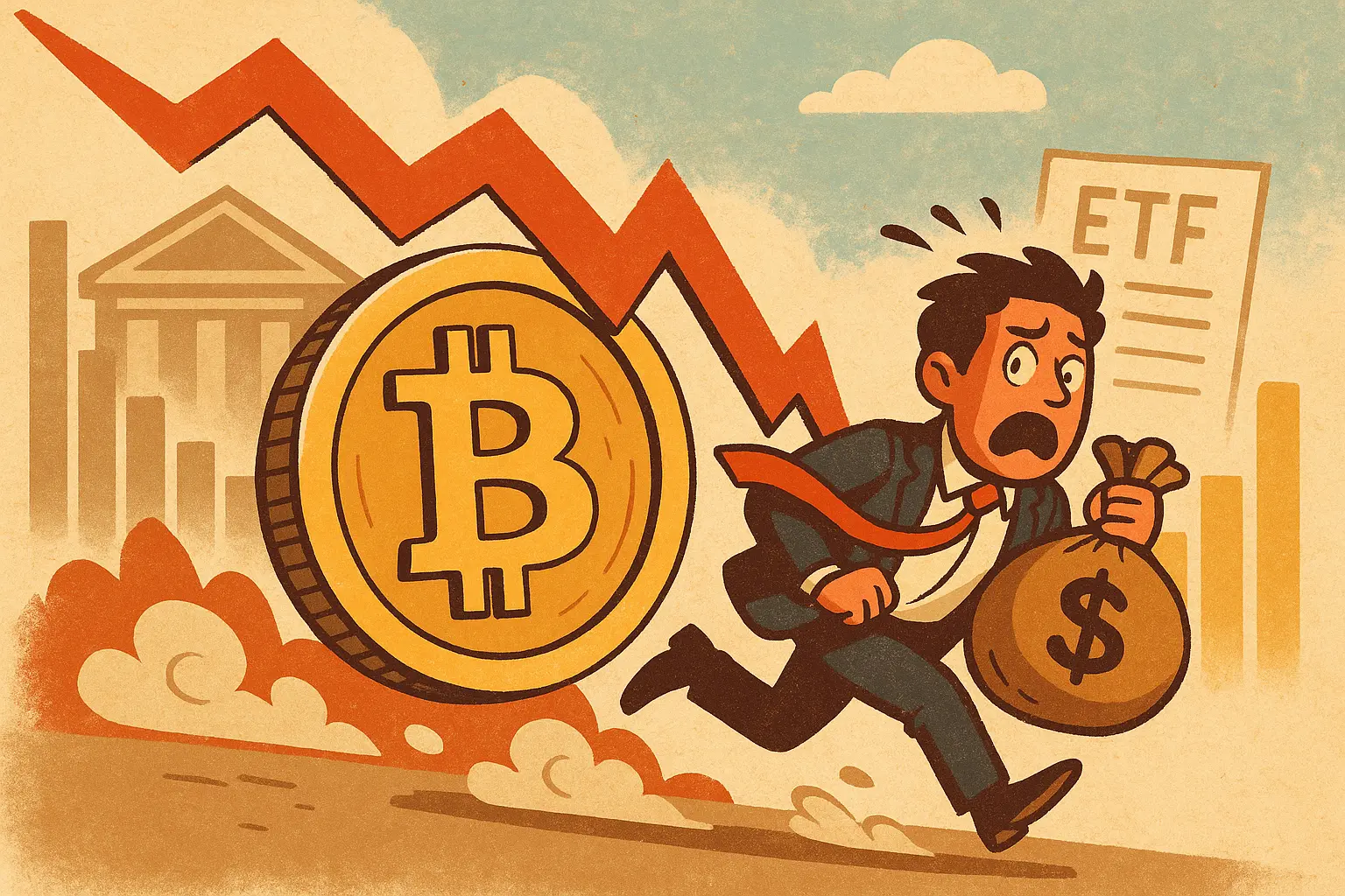 比特幣ETF 一周爆逃13 億美元！投資者恐慌套現跌7% | Market Whisper 發布於Gate 廣場