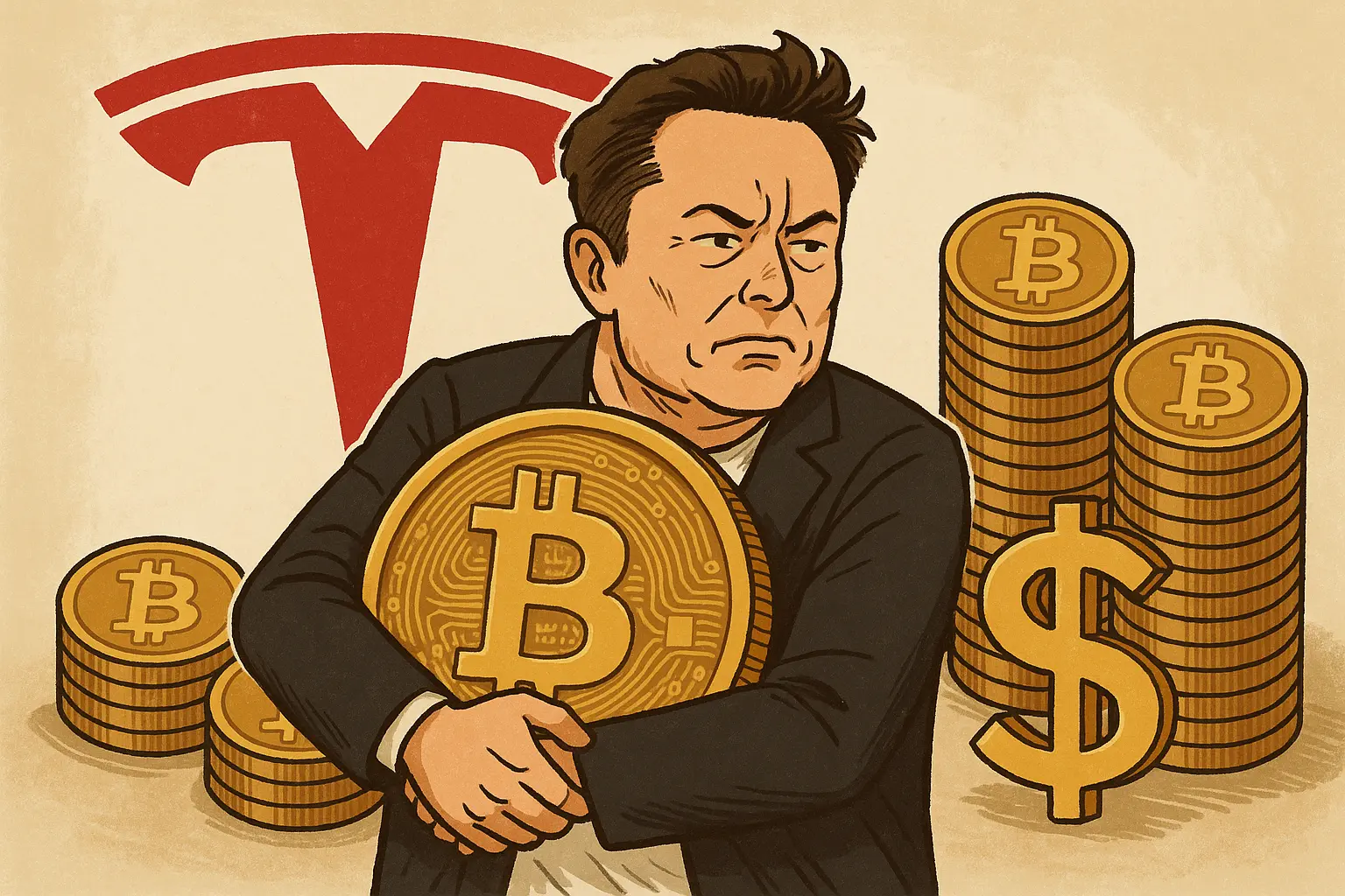 特斯拉4年死守11500枚比特幣