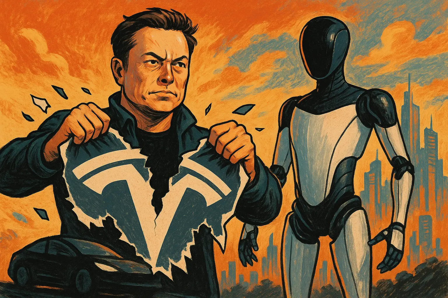 馬斯克撕毀特斯拉車企標籤