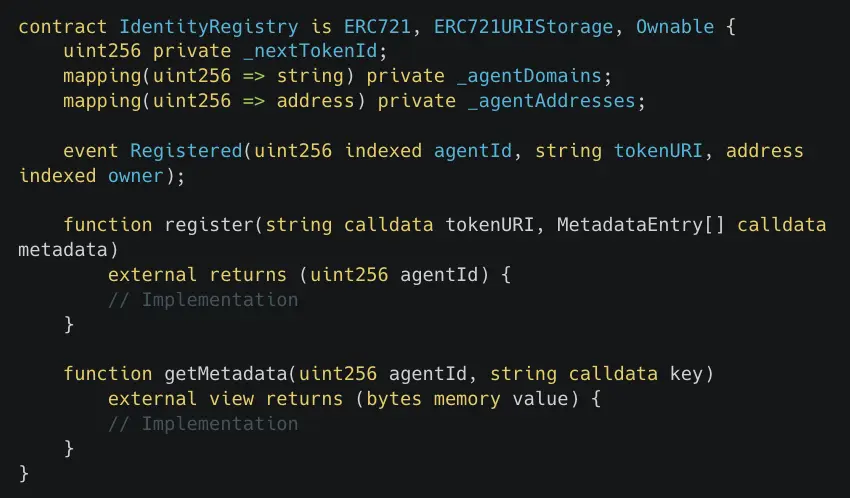 x402 ERC-8004 registre didentité