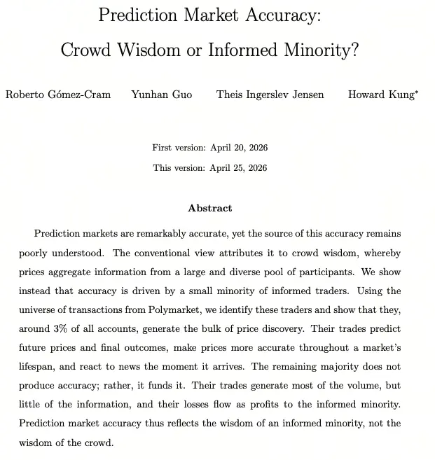預測市場定價準確性論文