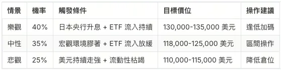 比特币价格预测情景分析