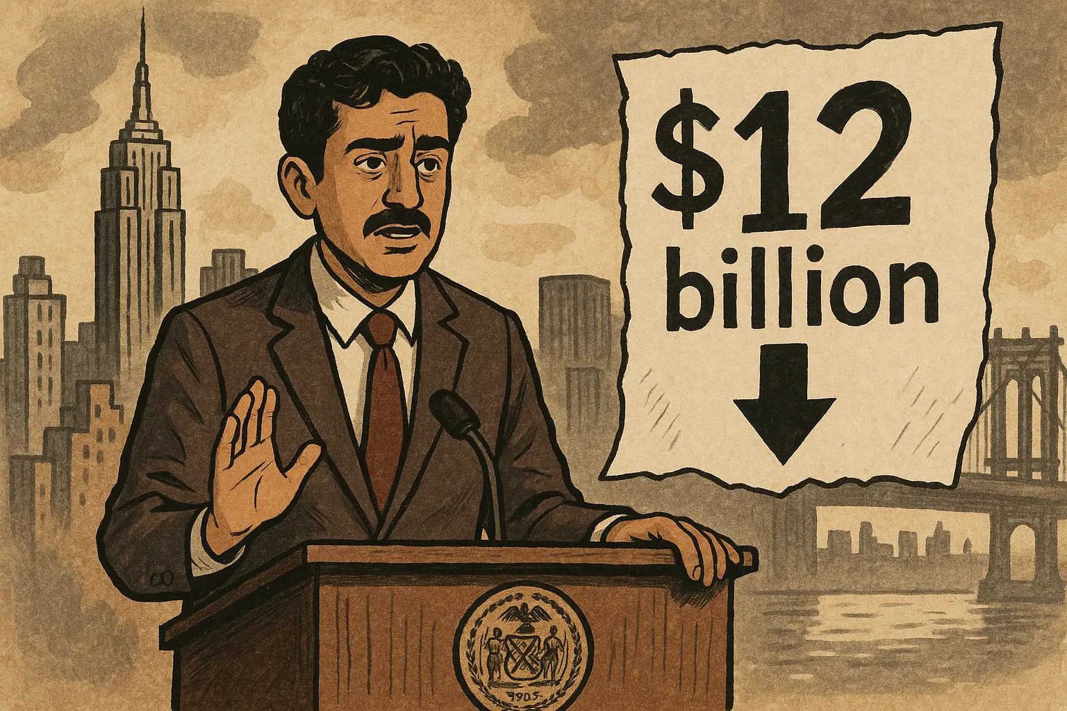 紐約120億資金缺口