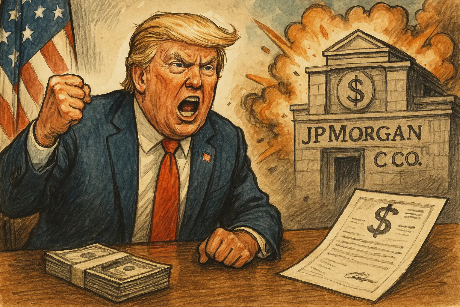 川普怒告摩根大通