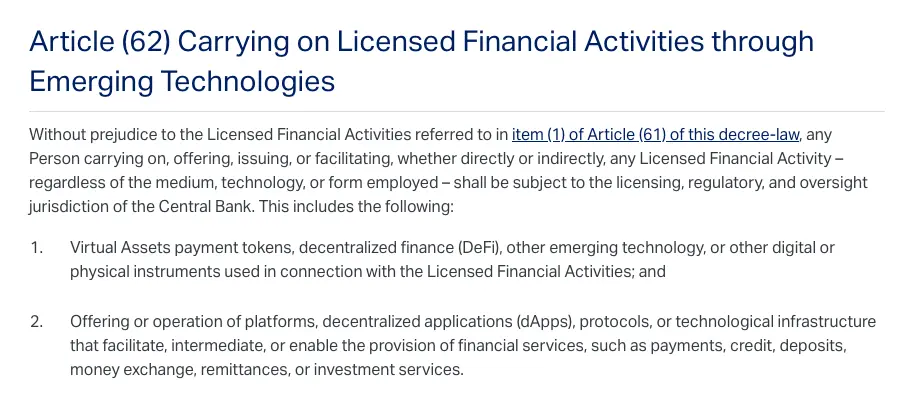 Decreto Federal de los Emiratos Árabes Unidos No. 6