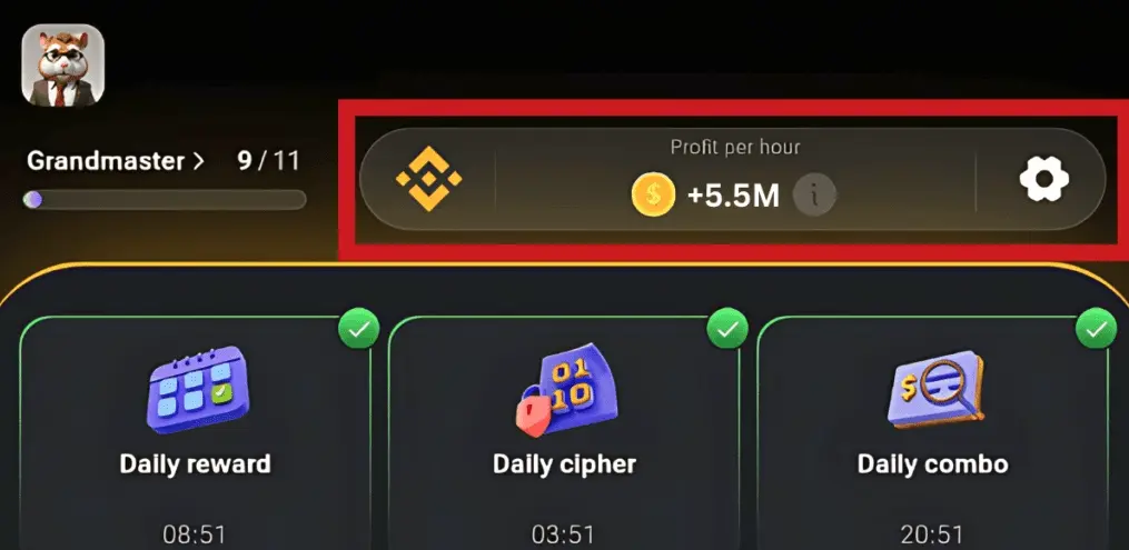 Hamster Kombat Profit Per Hour