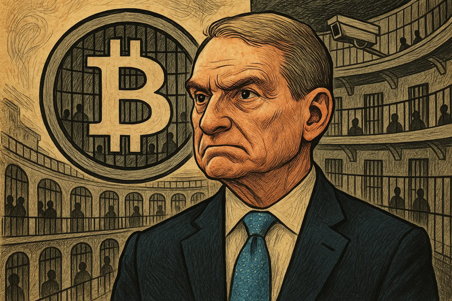 加密貨幣淪為金融全景監獄