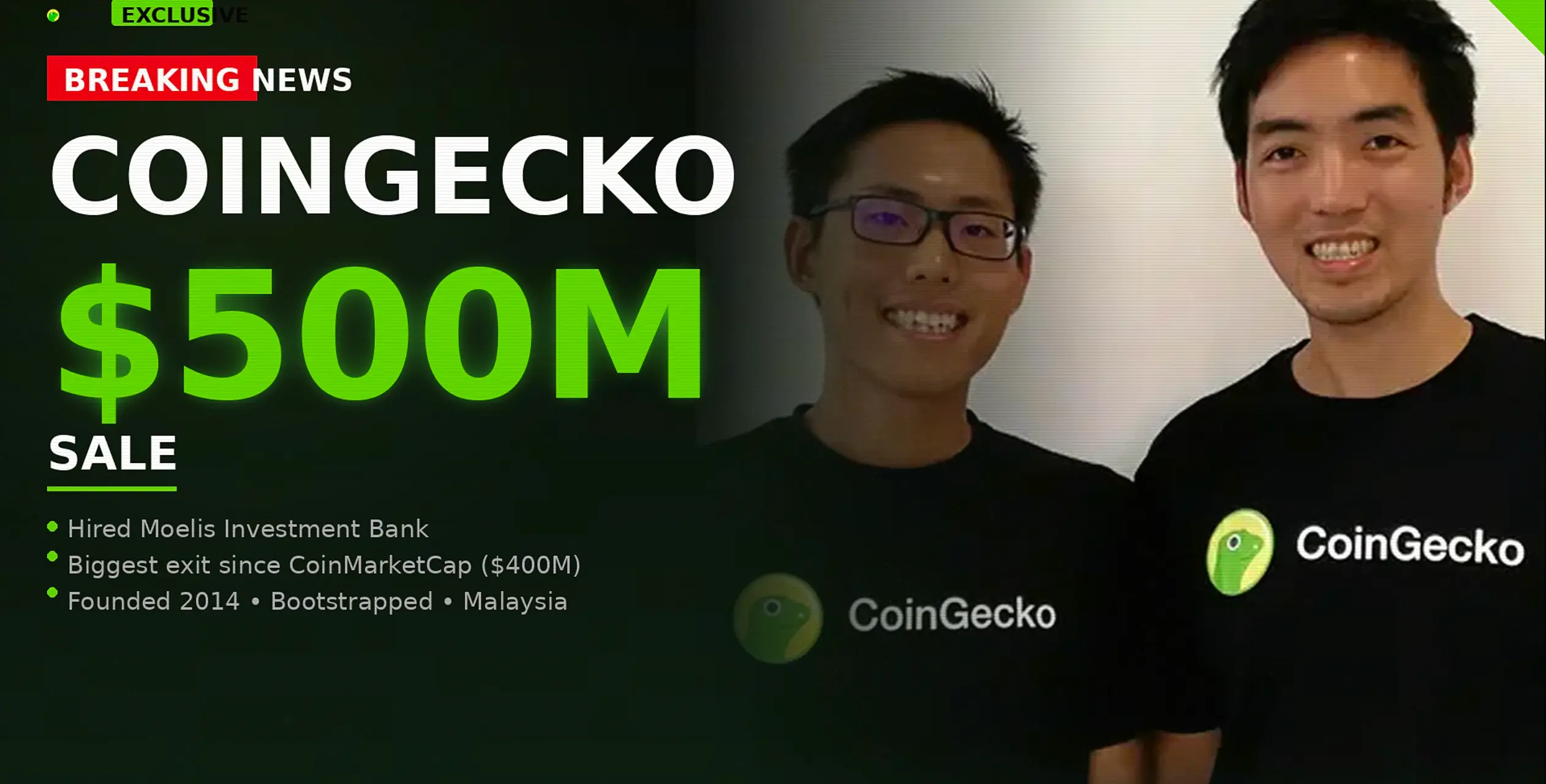 CoinGecko考虑以5亿美元估值寻求出售