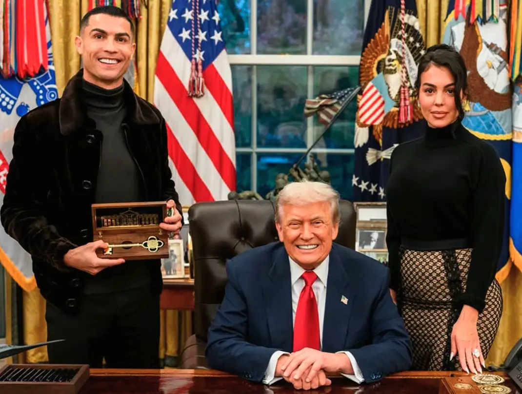 C羅白宮見川普父子