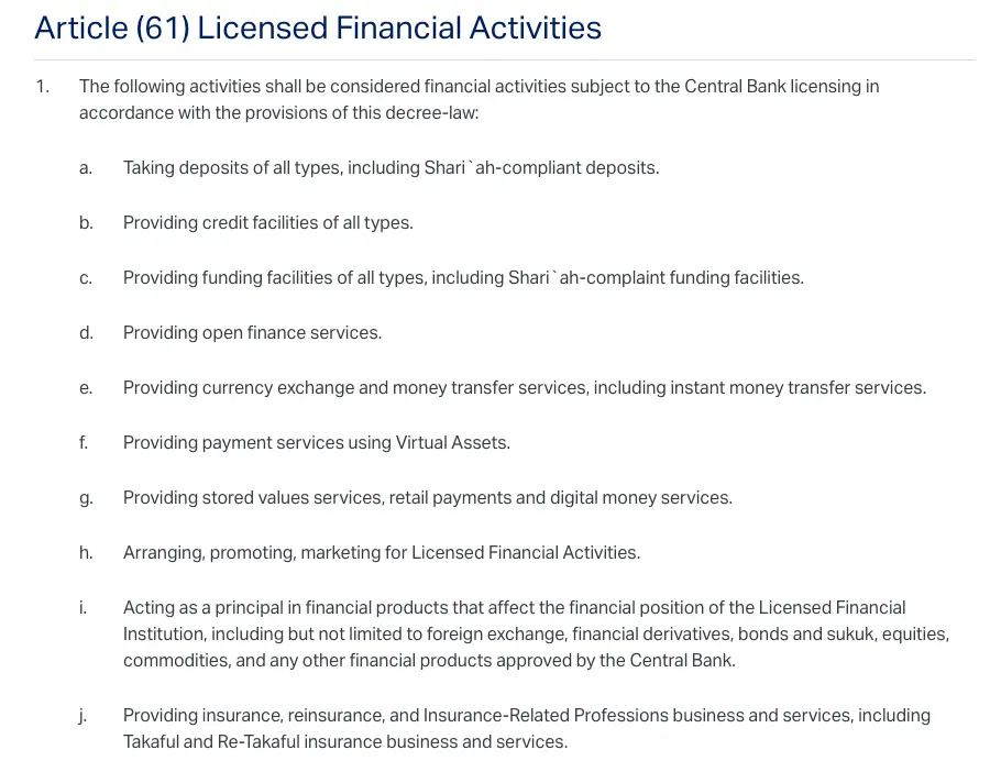 Decreto Federal de los Emiratos Árabes Unidos Número 6