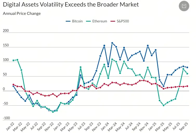 數位資產波動性