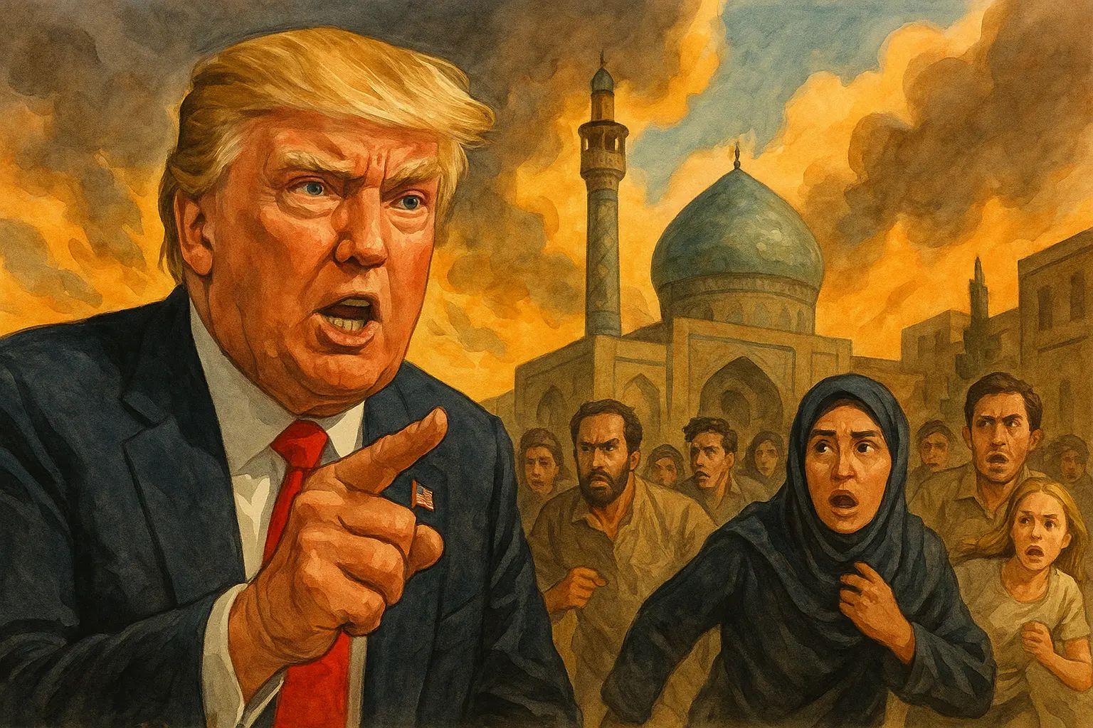 川普下令美國公民立即離開伊朗