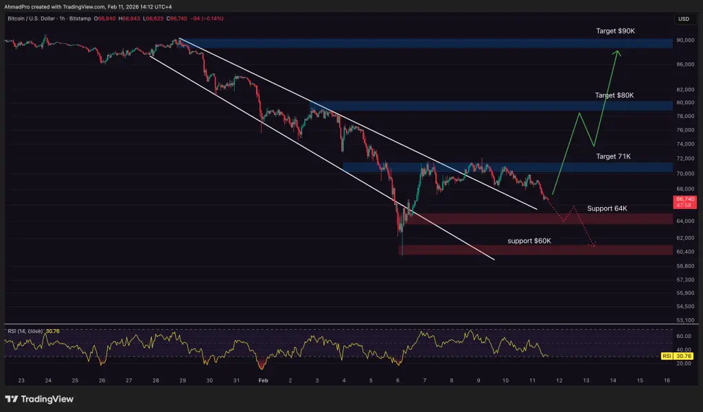 Bitcoin Hourly Chart
