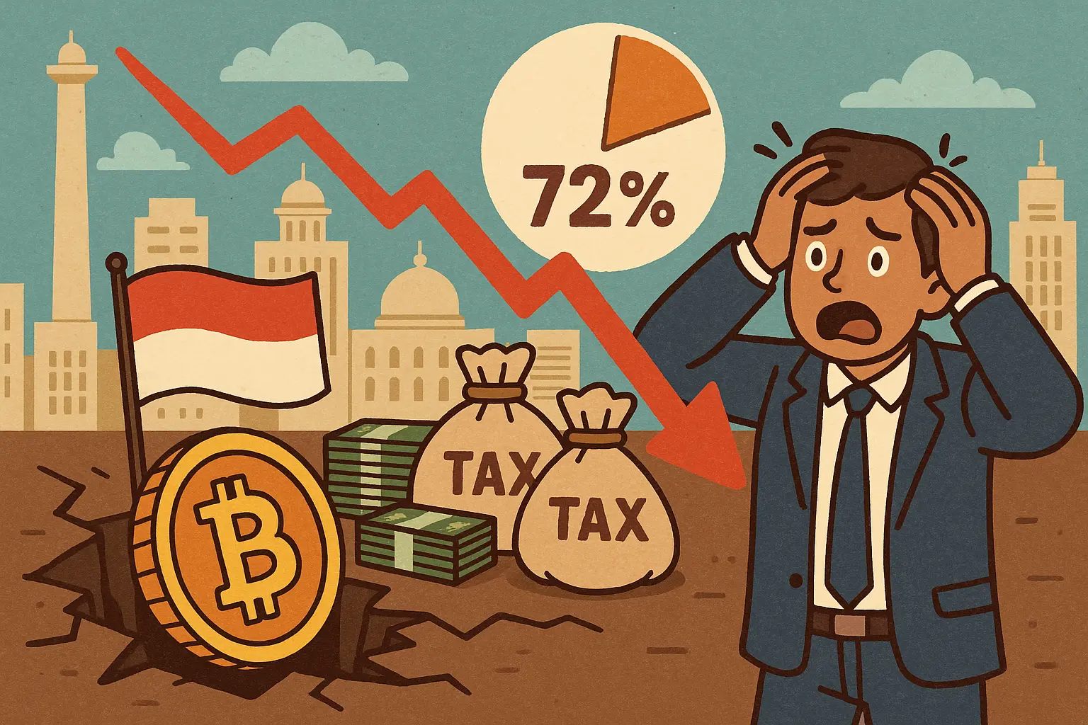 印尼加密貨幣交易所虧損