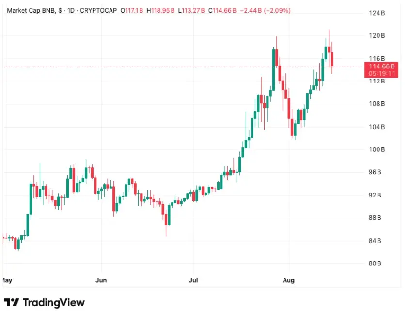BNB Hits $850 On Market Bounce, Yet Analysts Say RTX Offers Much Greater Risk Reward