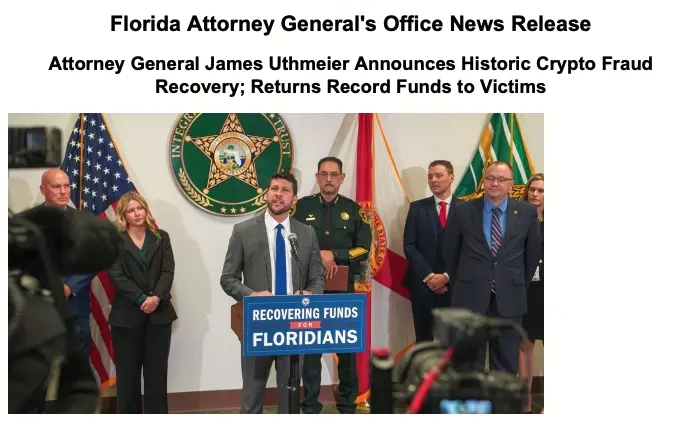 佛州總檢察長聲明