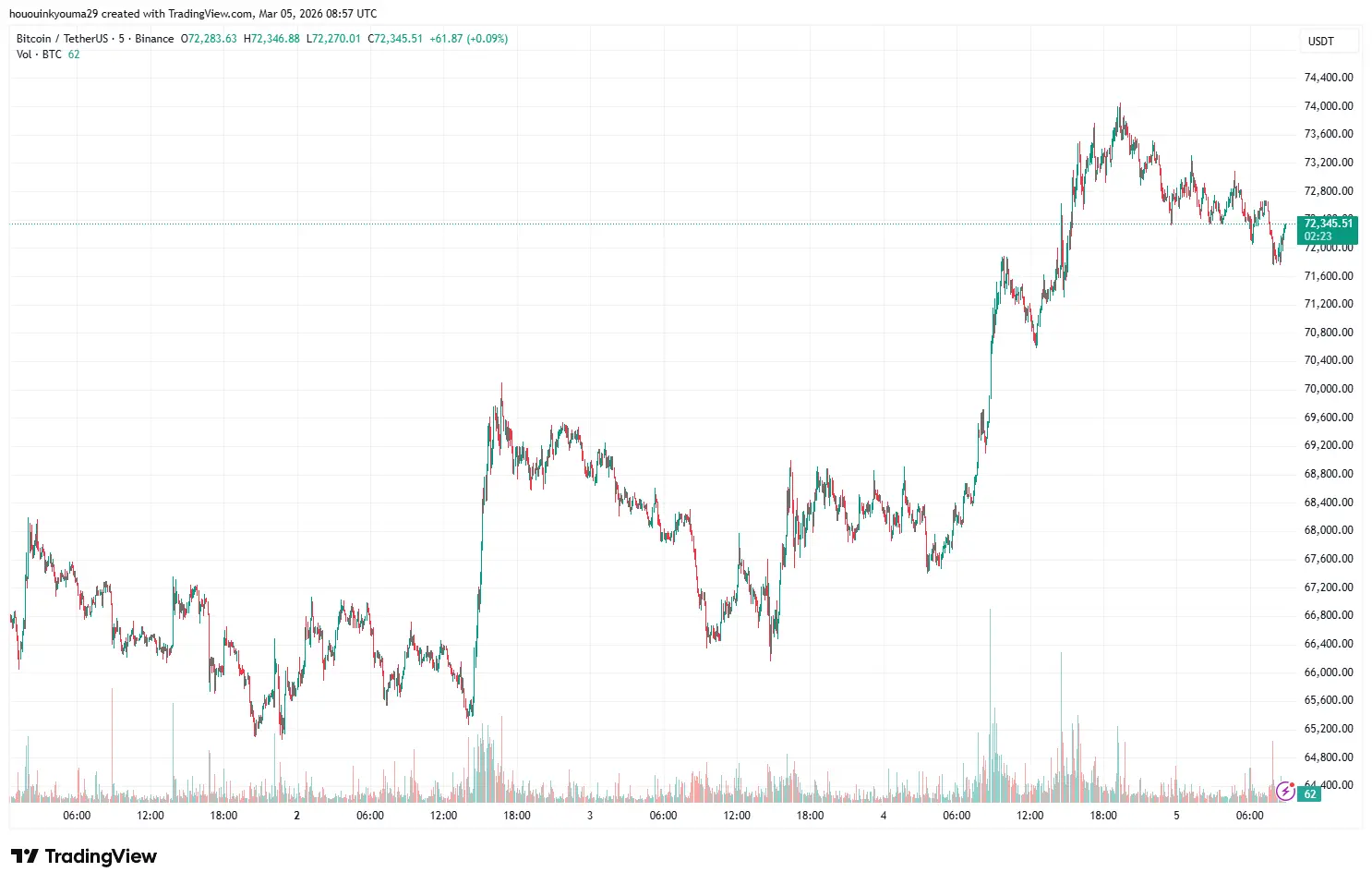 Bitcoin Price Chart