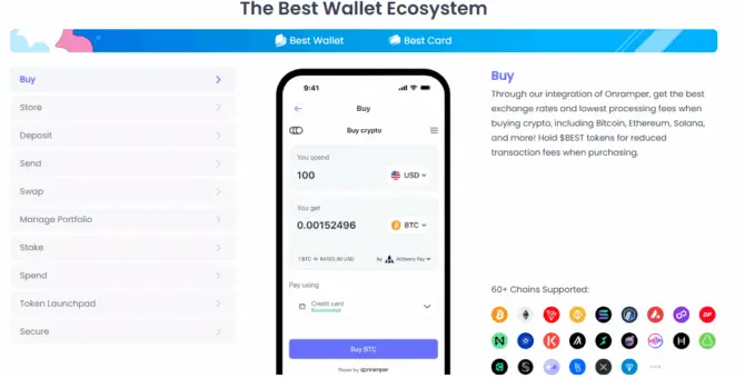 Fitur dari ekosistem Dompet Terbaik