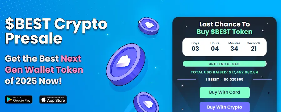 Giai đoạn presale cuối cùng cho Best Wallet Token.