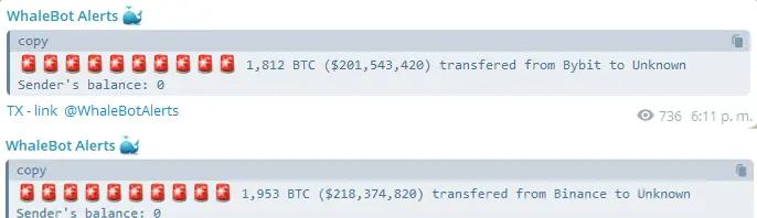 Commerce des baleines Bitcoin.