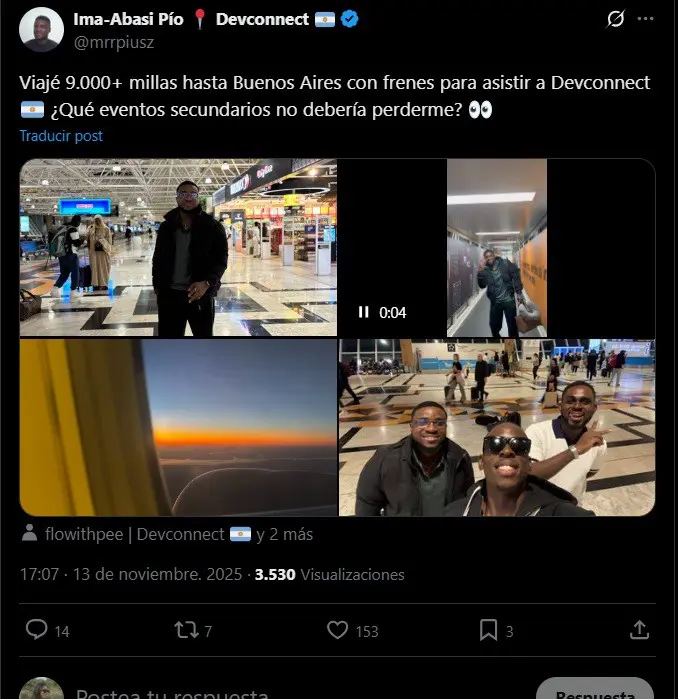 Katılımcıların Devconnect paylaşımlarının fotoğrafı.