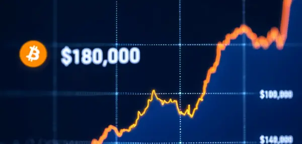 비트코인이 소폭 반등하며, 이와 함께 18만달러 전망이 제기됐다. 사진: Reve AI