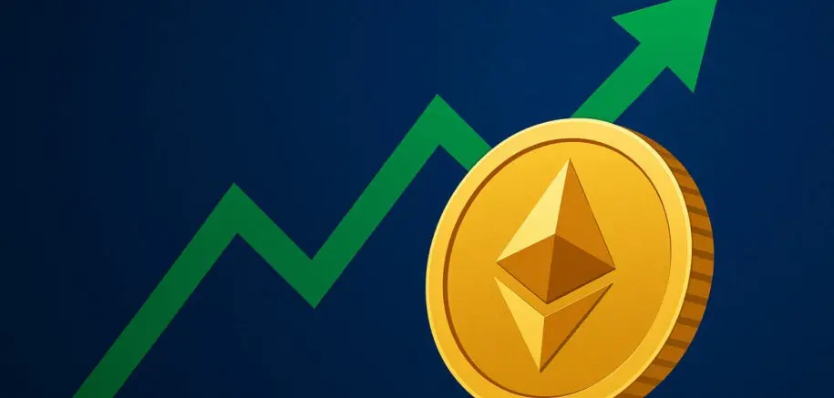Gráfico de tendência de preço do Ethereum