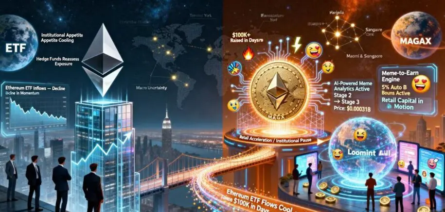 O momento do ETF Ethereum diminui, mas um novo projeto de meme de IA ganha $124K  em tempo recorde