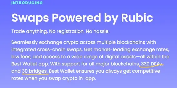 Sàn DEX tổng hợp ví tốt nhất được hỗ trợ bởi Rubric.