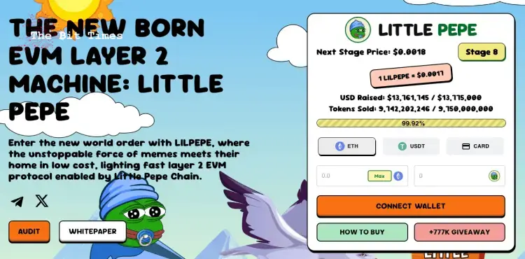 Page de prévente de Little Pepe.