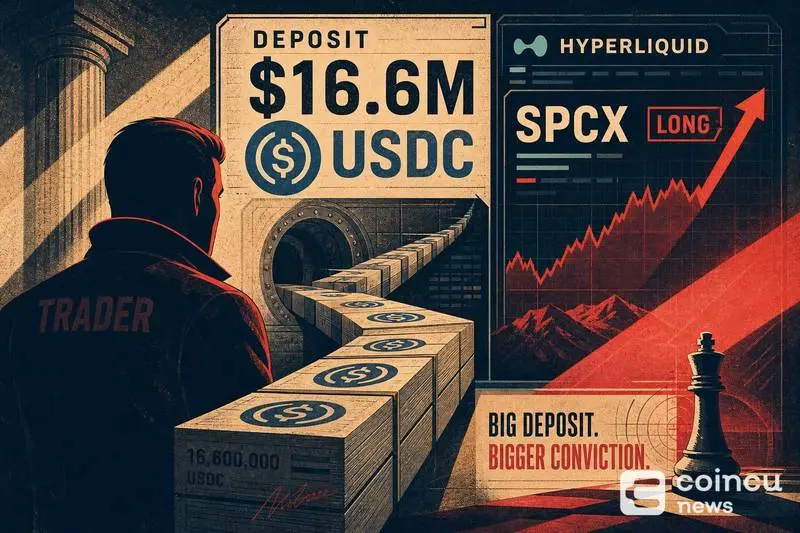 Trader Deposits $16.6M USDC Into Hyperliquid, Goes Long SPCX