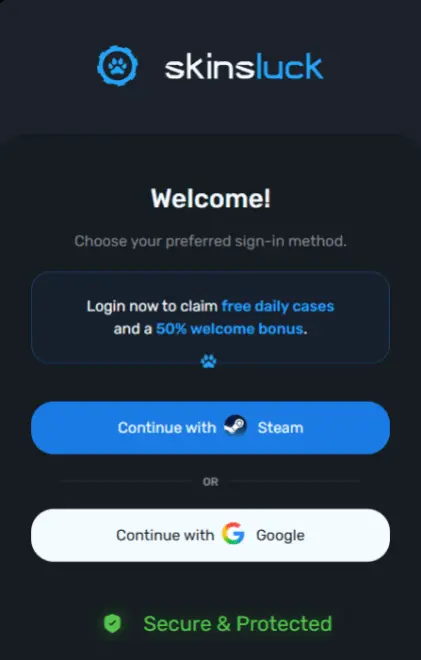 SkinsLuck nasıl kullanılmaya başlanır?