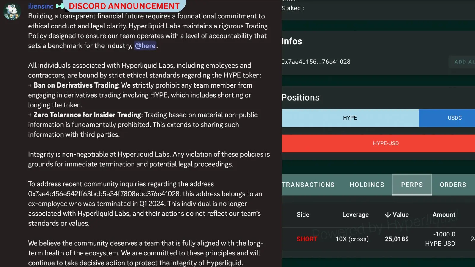 Hyperliquid Menuduh Mantan Karyawan