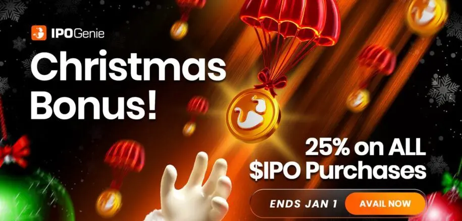 Top Crypto Presale of 2025: IPO Genie Announces Christmas Bonus With 25% Boost