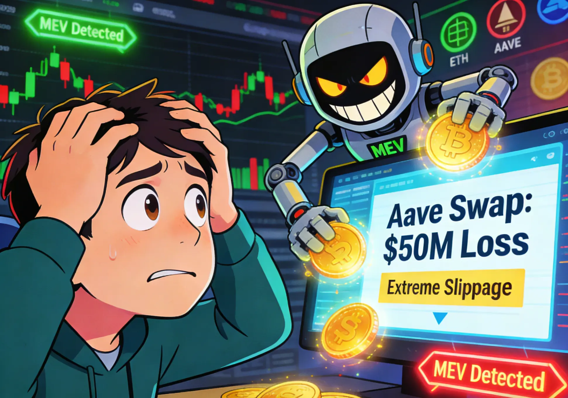 Trader Loses $50 Million on Aave Swap Due to Extreme Slippage