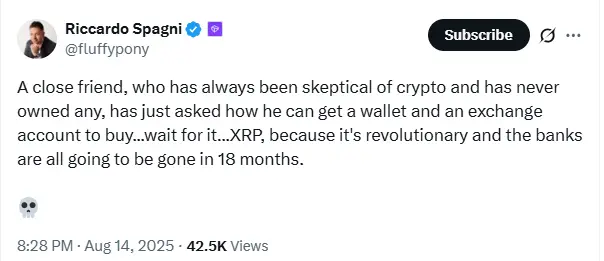 元Monero開発者のバイラルXRP投稿が暗号文化戦争に火をつける