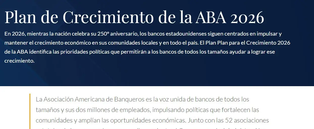 ABA 2026年增长计划的抬头