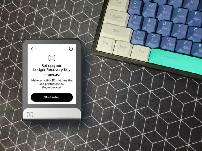 Ledger Recovery Keyの設定を示すLedger Flex