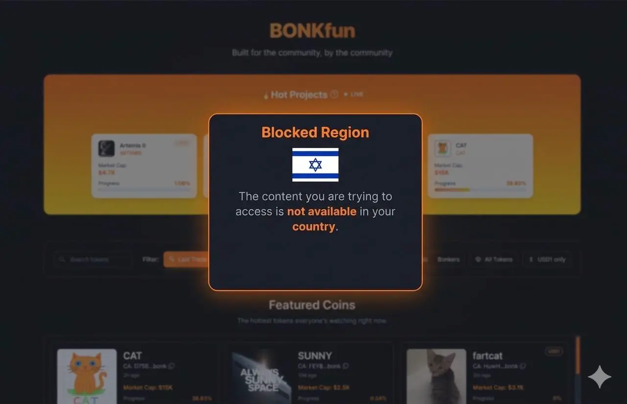 Bonk.fun擬禁以色列用戶